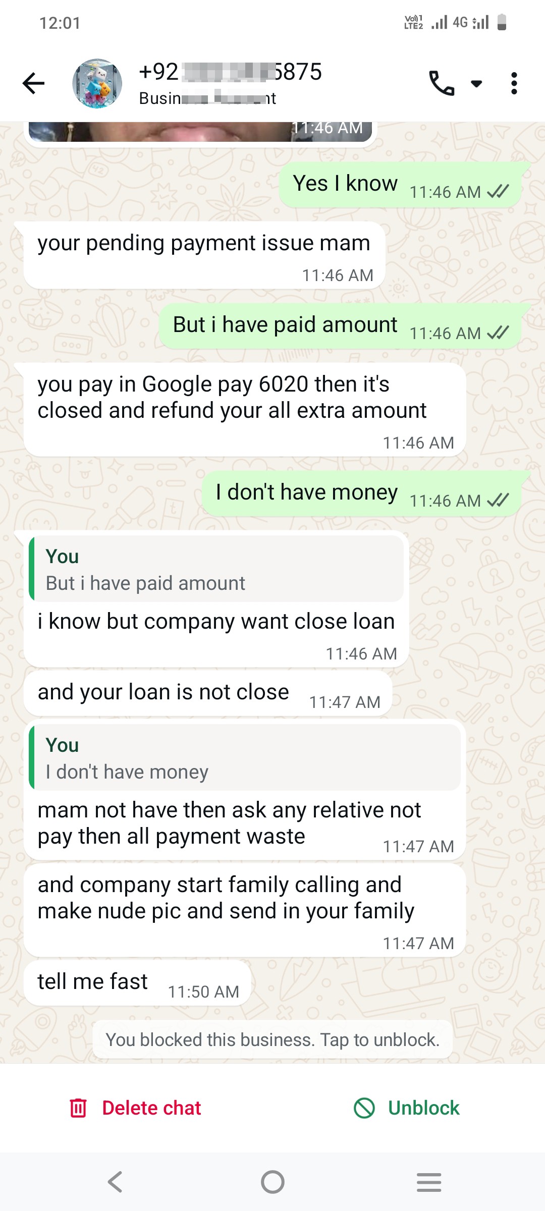 scammer harassment  - image 6