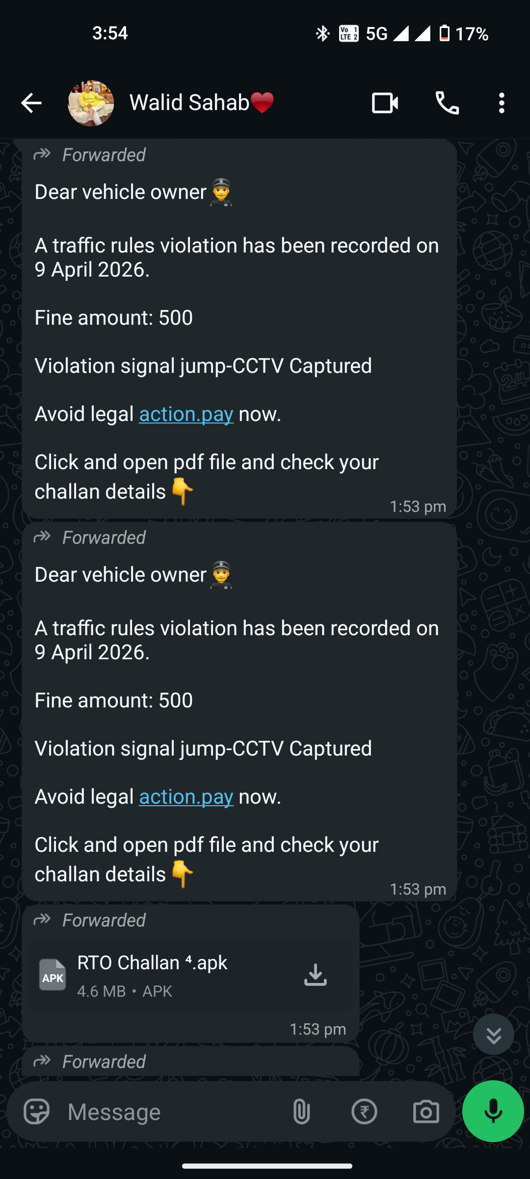 RTO challan wala scam 🚫
