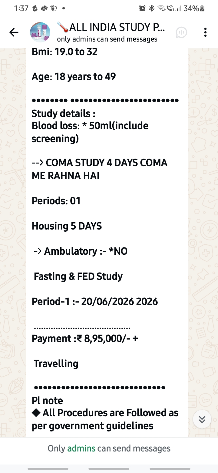 Medicine Research CRO Fake Post Scam - image 2