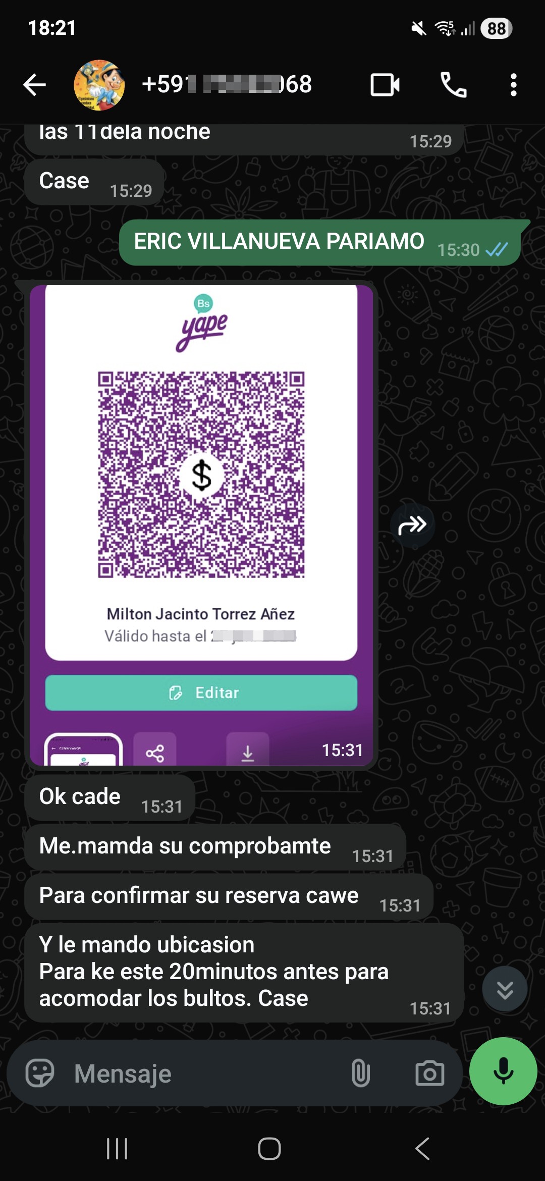 Travel scam to Desaguadero