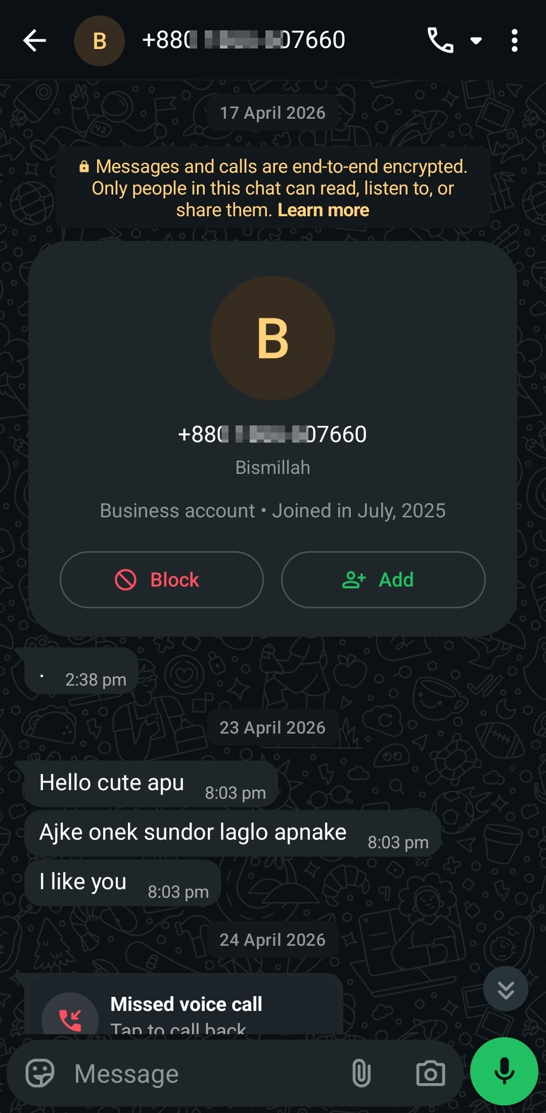 scammer & fraud person Bangladeshi number  - image 2