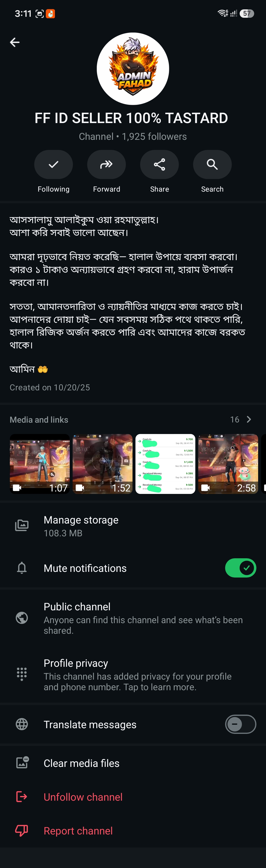 fake Freefire Game ID sell scammer - image 2
