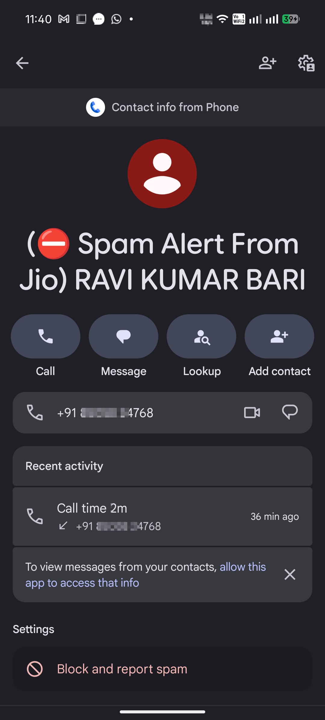 Call from ICICI PRUDENTIAL, notifying me about a Life Insurance Policy about to get lapse
