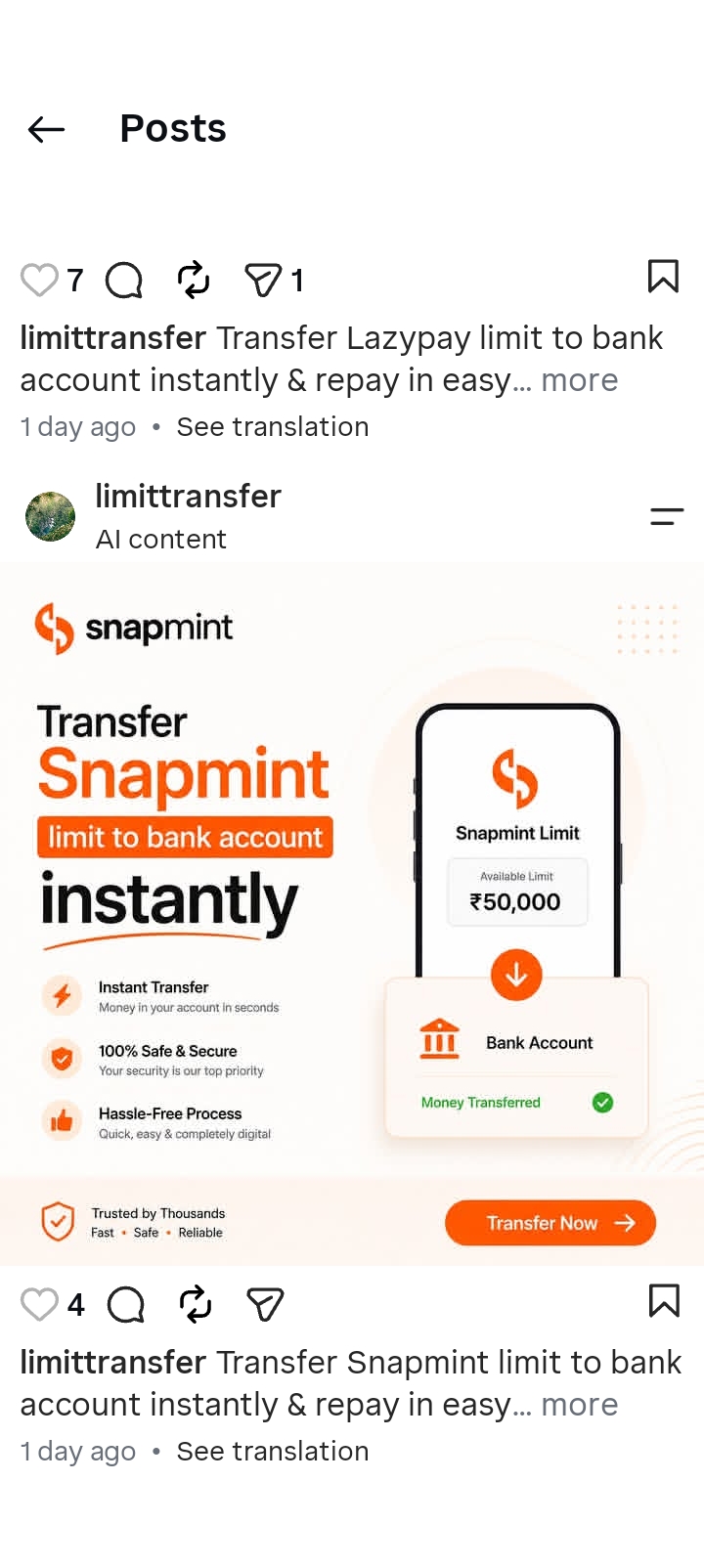 lazypay credit limit transfer in bank 