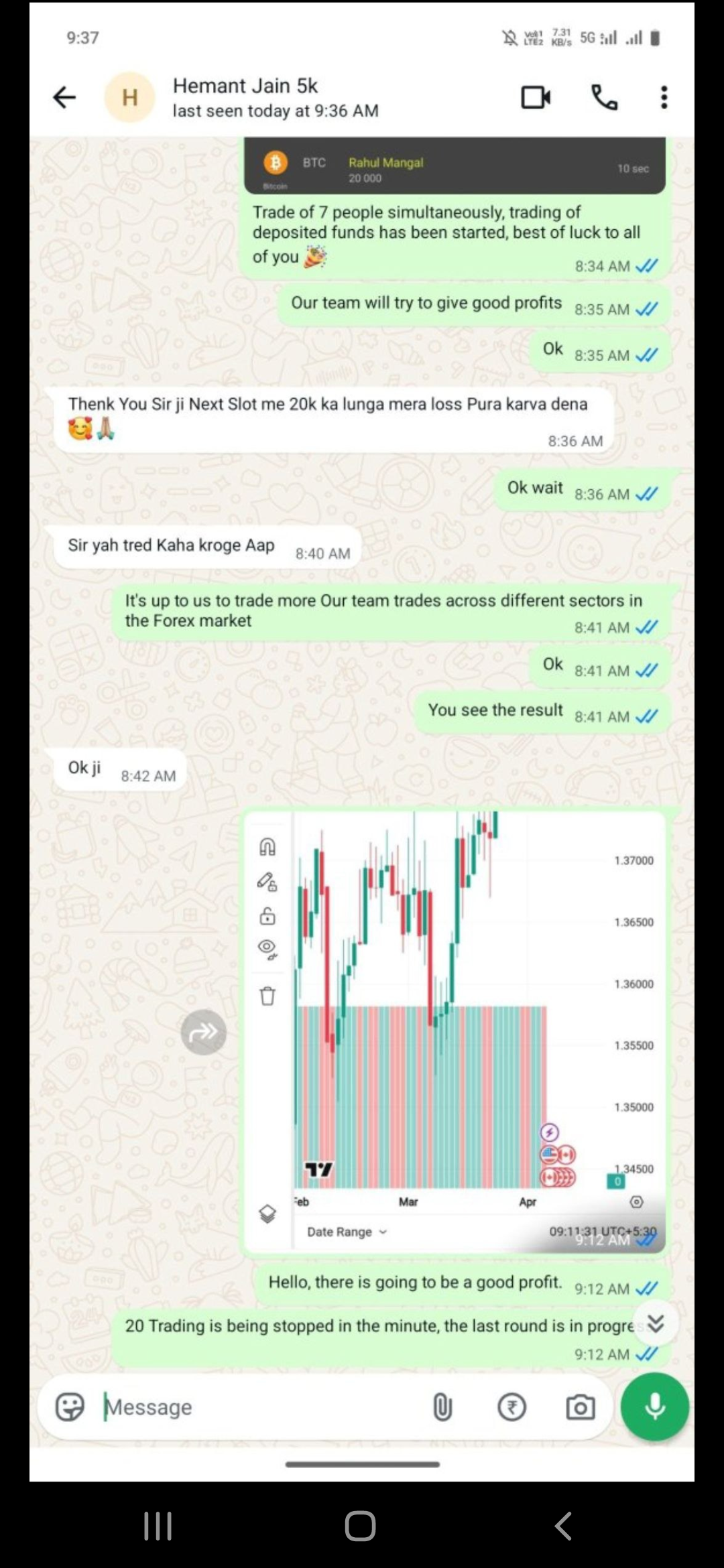 Is this an investment scam? This is a telegram channel to give him money and he will make it  2x, 3x - image 6