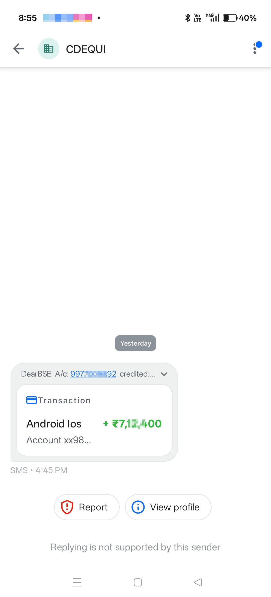Froud sms fake sms 