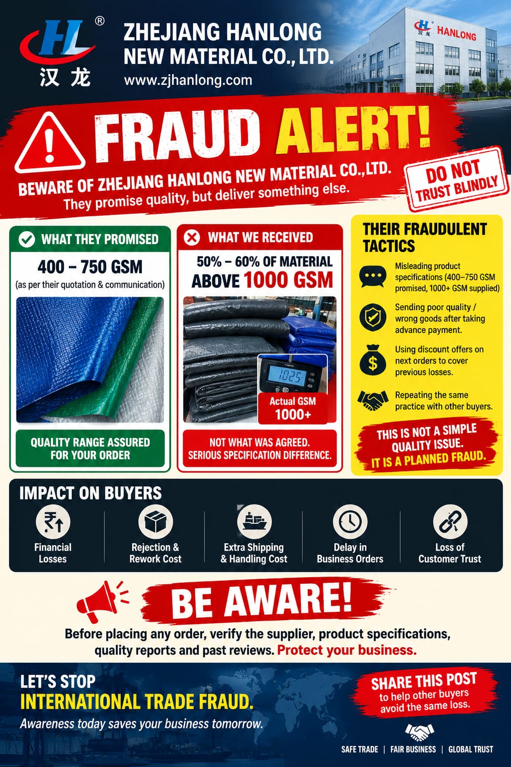 awareness from china fraud 
