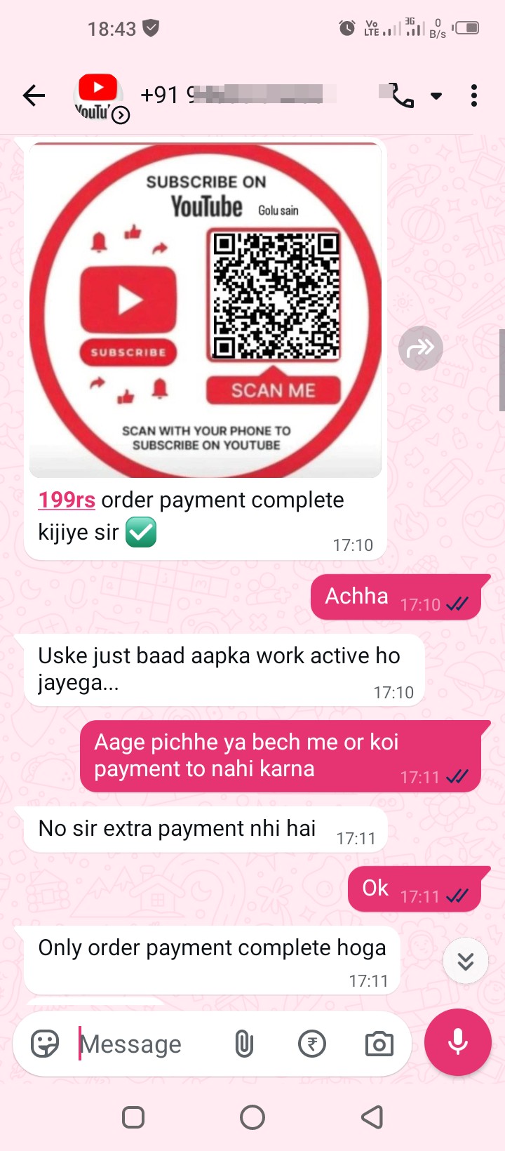 Scam in the name of channel monetization - image 3