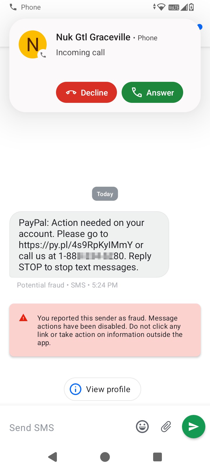 PayPal scam 