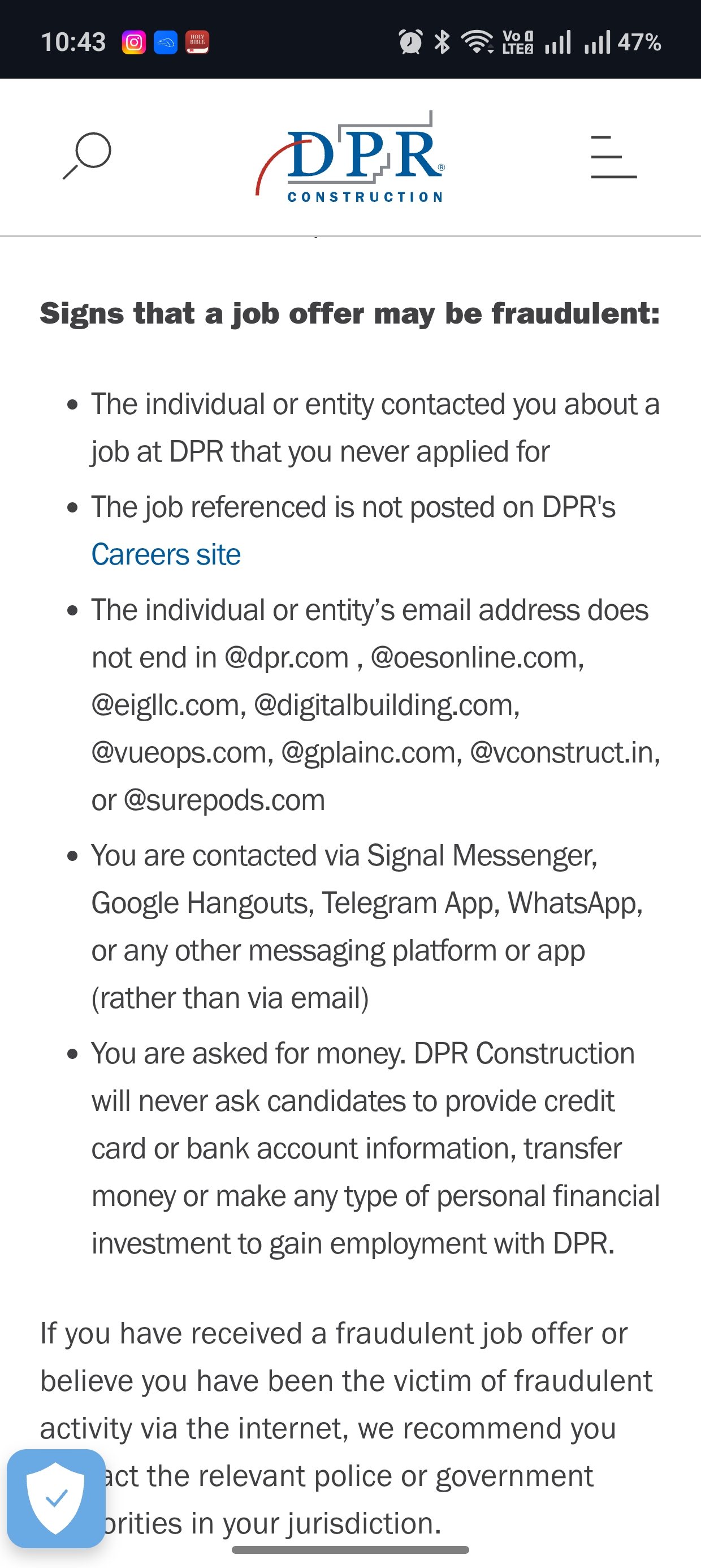 Job scam of DPR construction - image 2