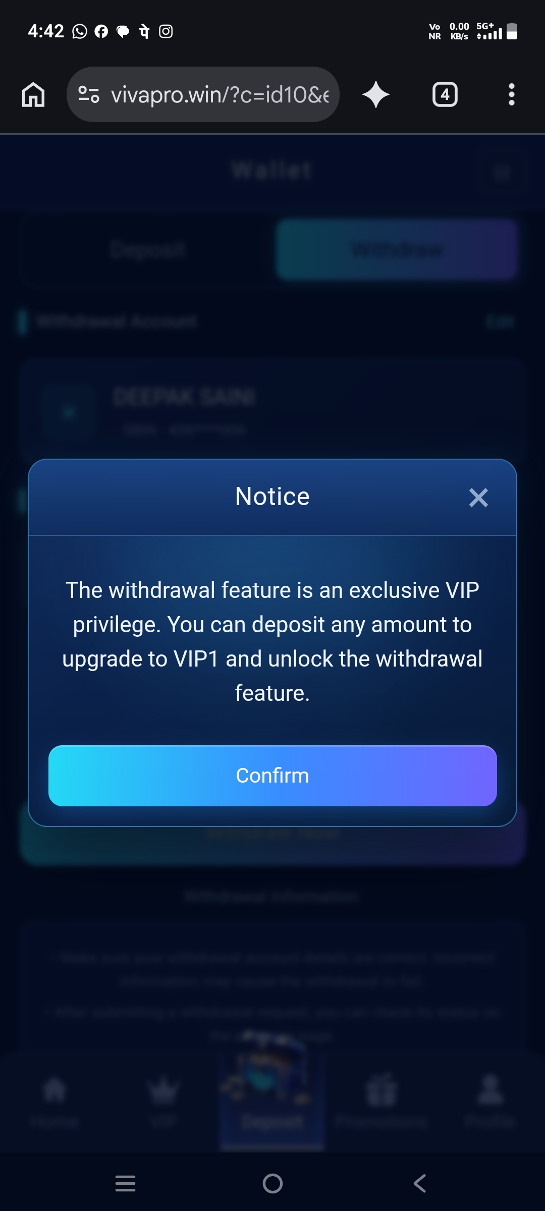 It's not coming