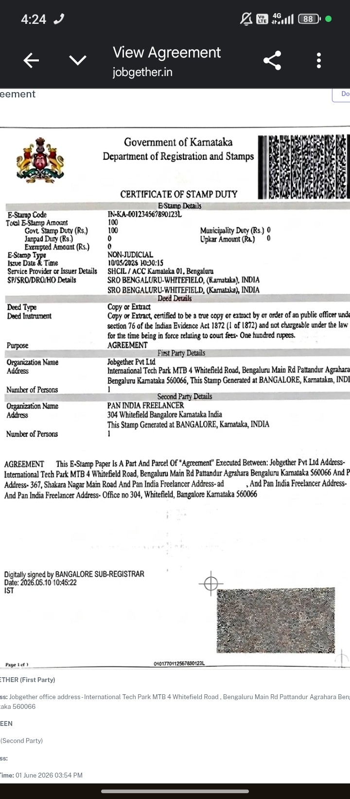 fraud job  aggrement and. try to trapped 