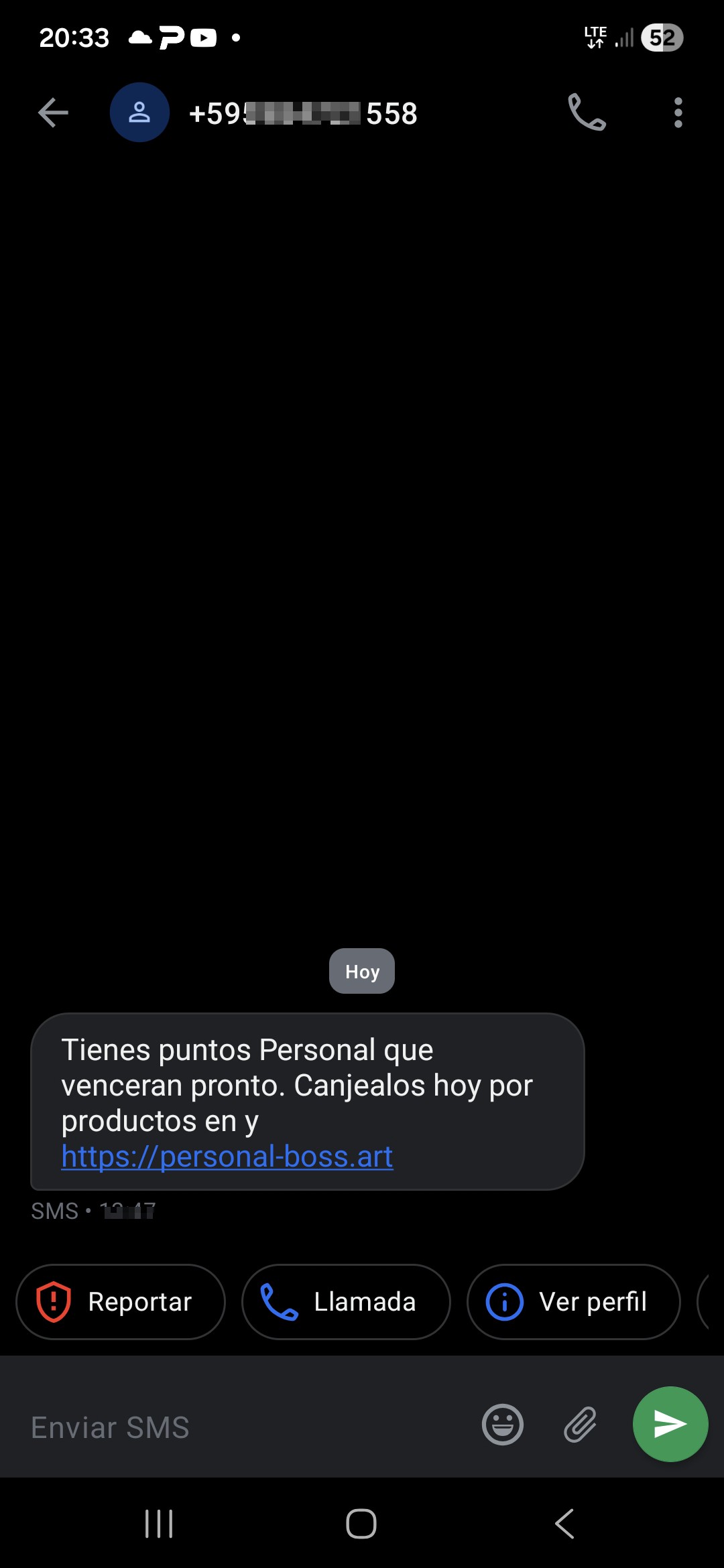Scam involving supposed points in Personal Paraguay