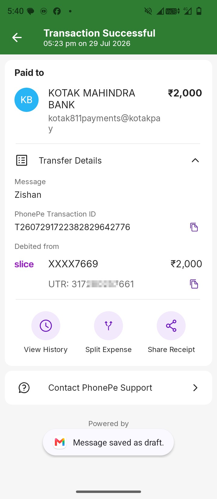 Online account funding fraud from Kotak Mahindra Bank - image 4