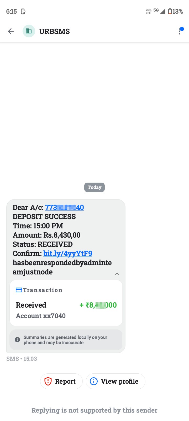 fake message incoming daily