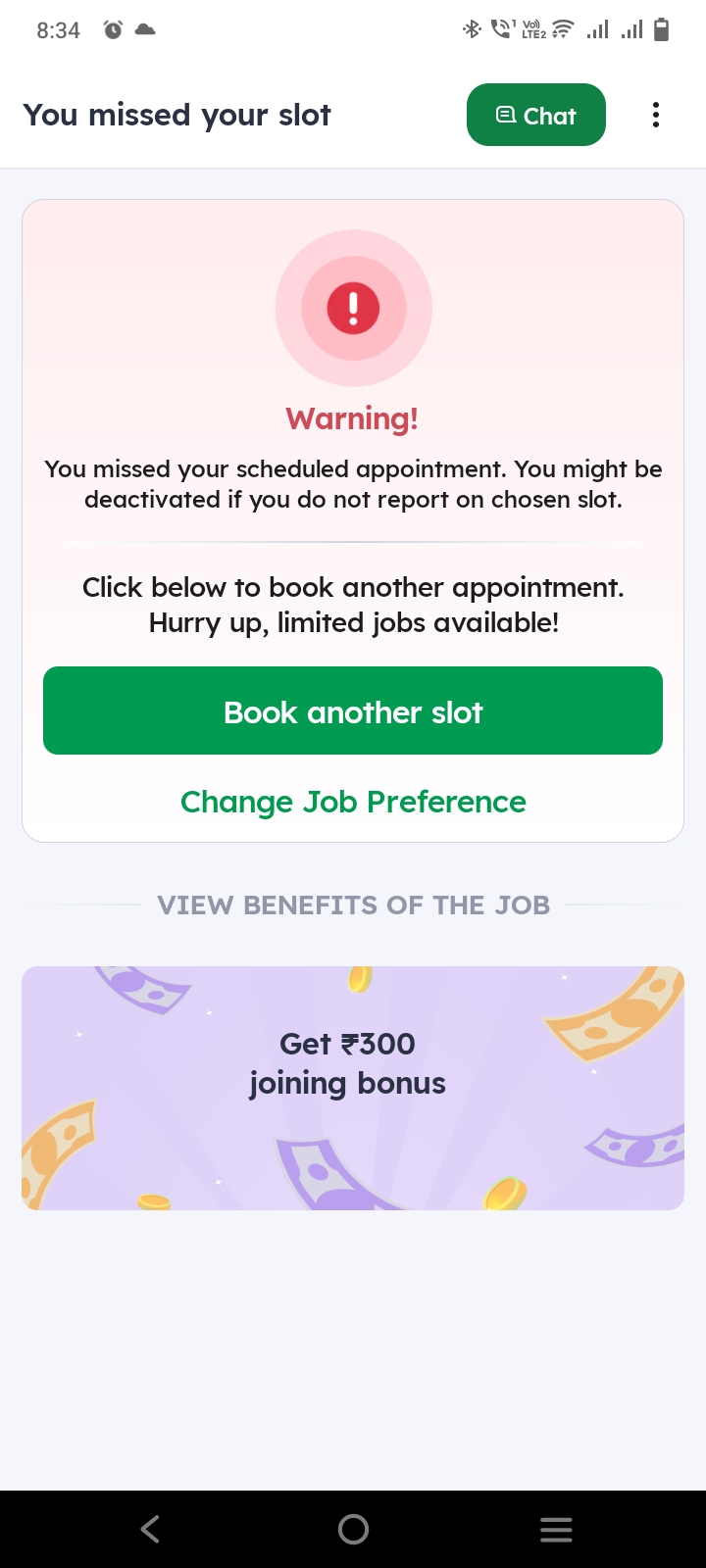 Blink it pickup job potential scam