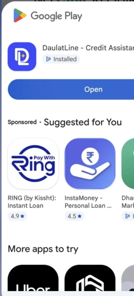 DAULATline loan app is a fake and fraudulent app
