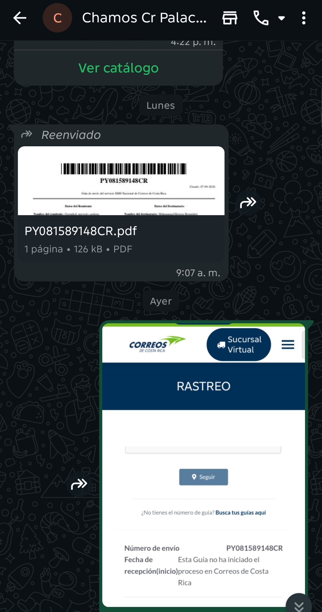Sales scam "Chamos CR Palacios 2"