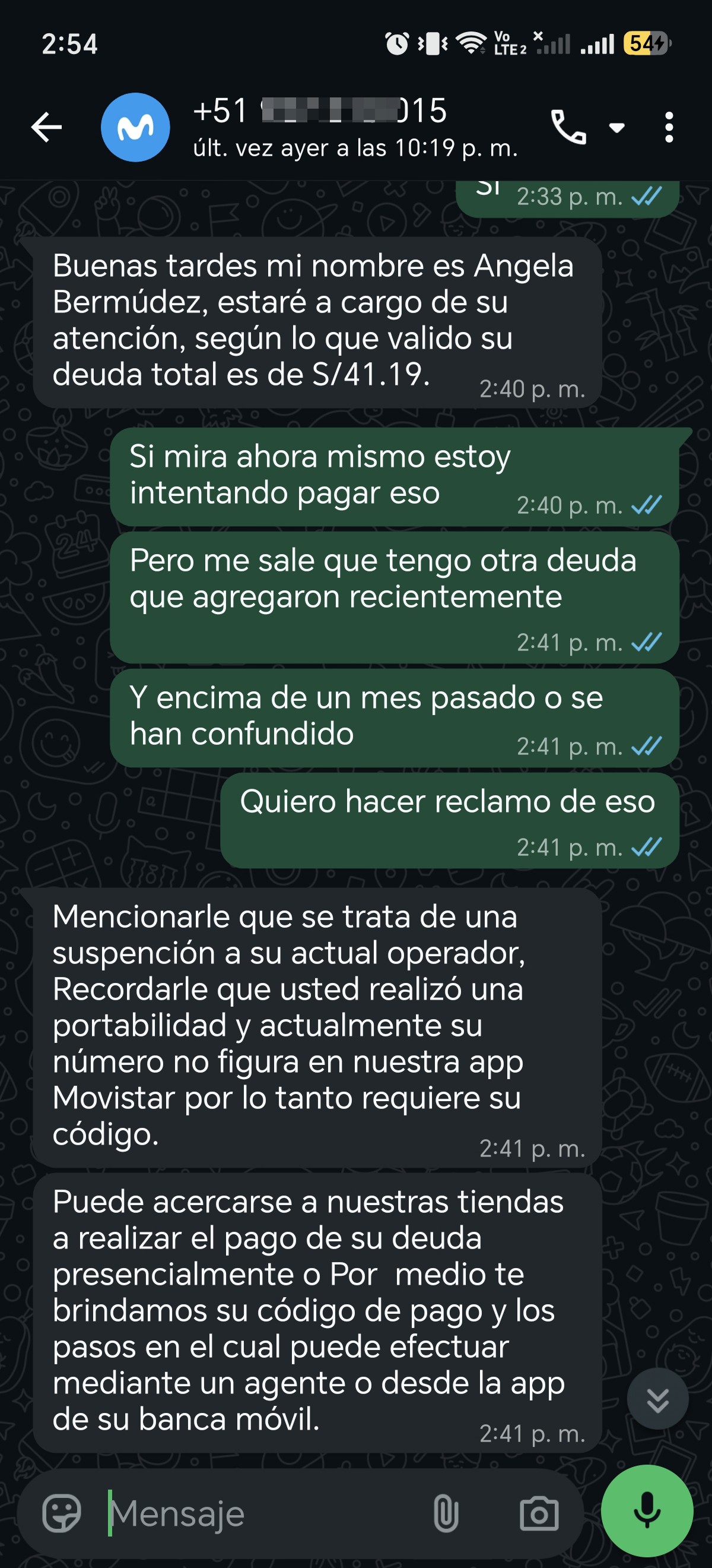 possible scam, impersonation of Movistar - image 2
