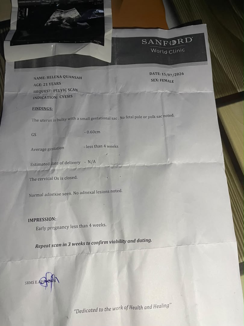 PLEASE ACCORDING TO THE SCAN, CAN YOU CHECK IT UP FOR ME 
