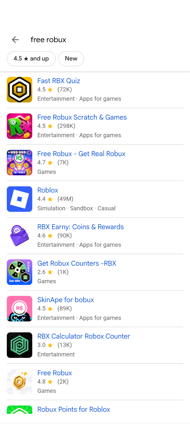 another scam offering free Robux