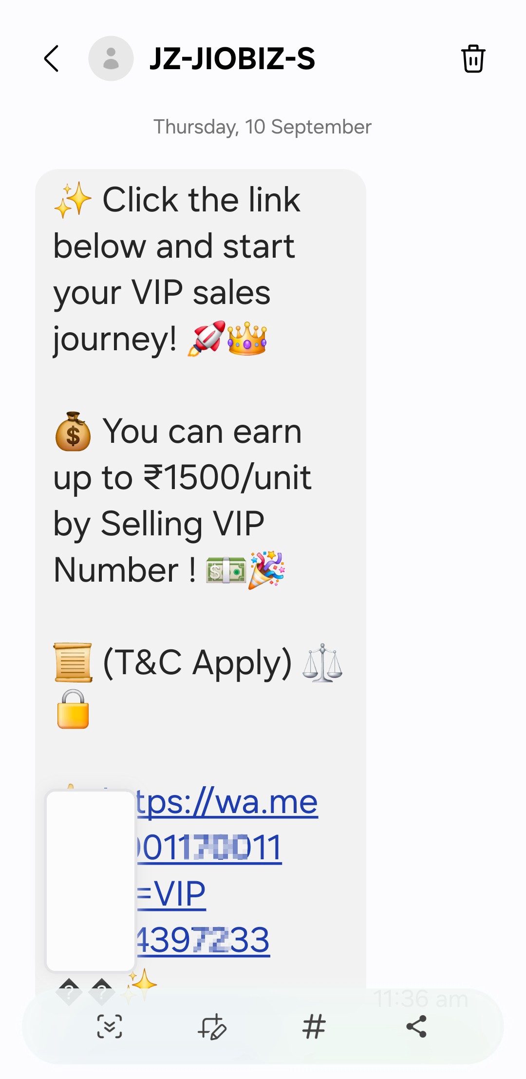 Financial scam
