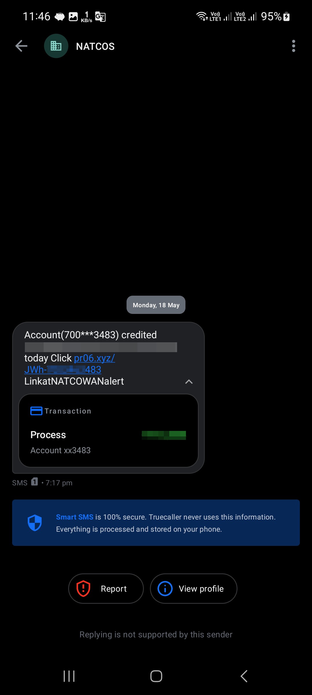 be aware of this type of credit message - image 2