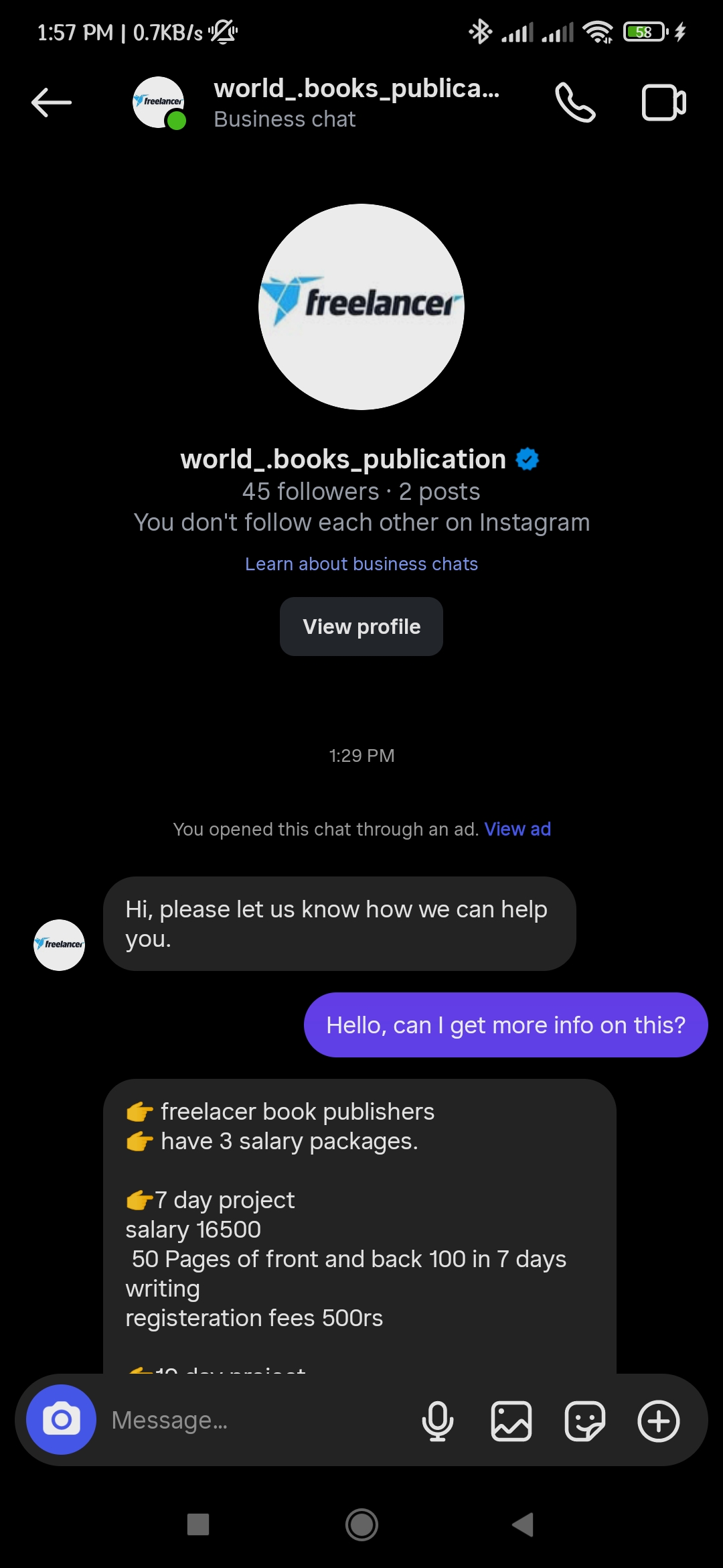 Work from home scam instagram 