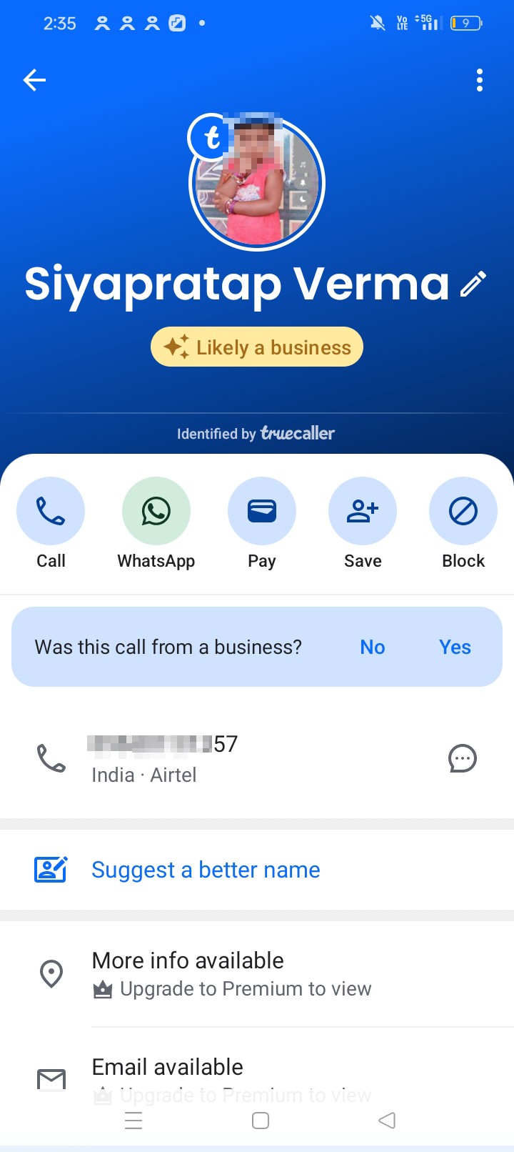 A fake ID has been created using my number.