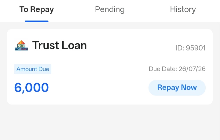 I have given a loan of 6000 without asking.