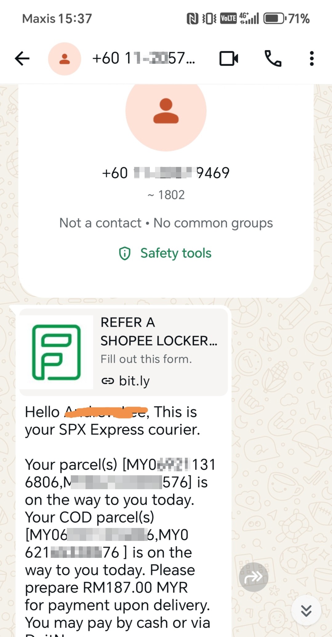 Courier Scam
