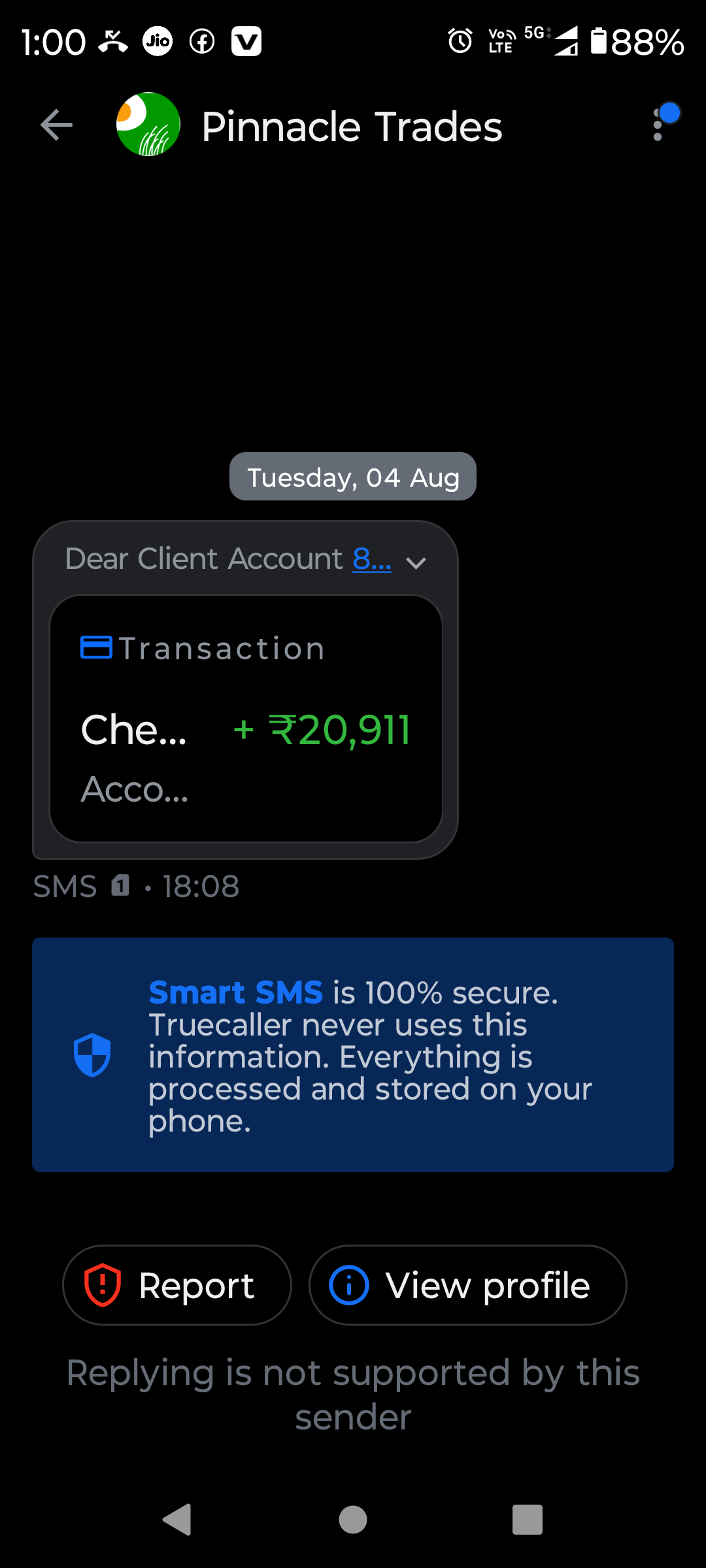 i checked my bank account there is no transaction like this. - image 3