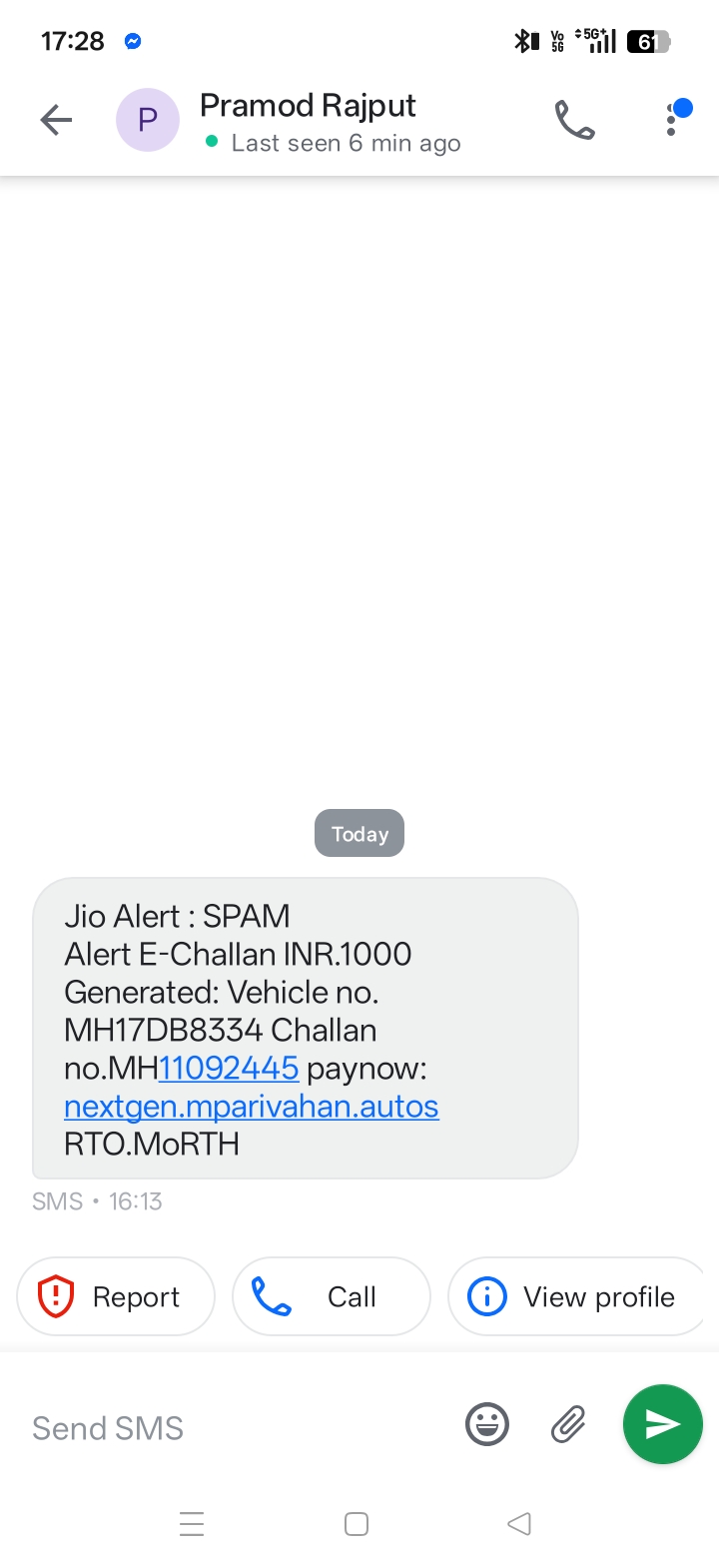 frod sms and bank a/c money khali plzz not open link