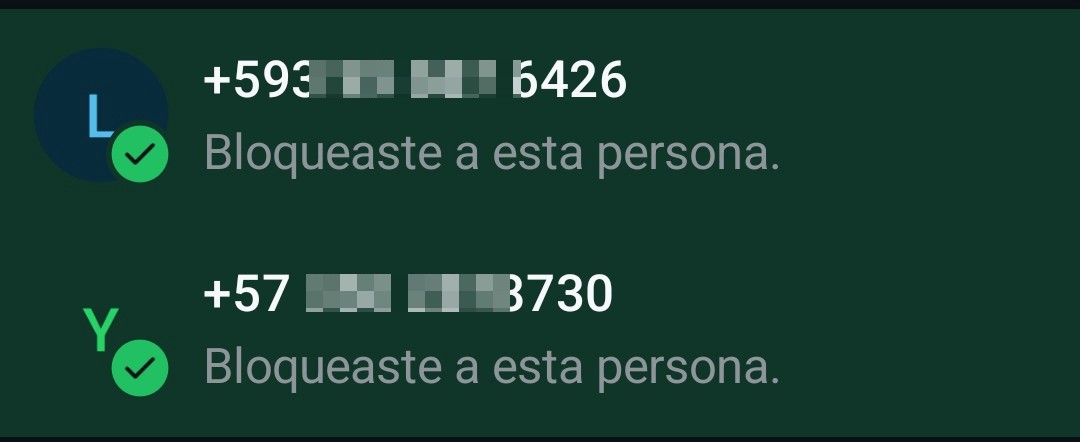utilizar todos los números desconocidos como spam
