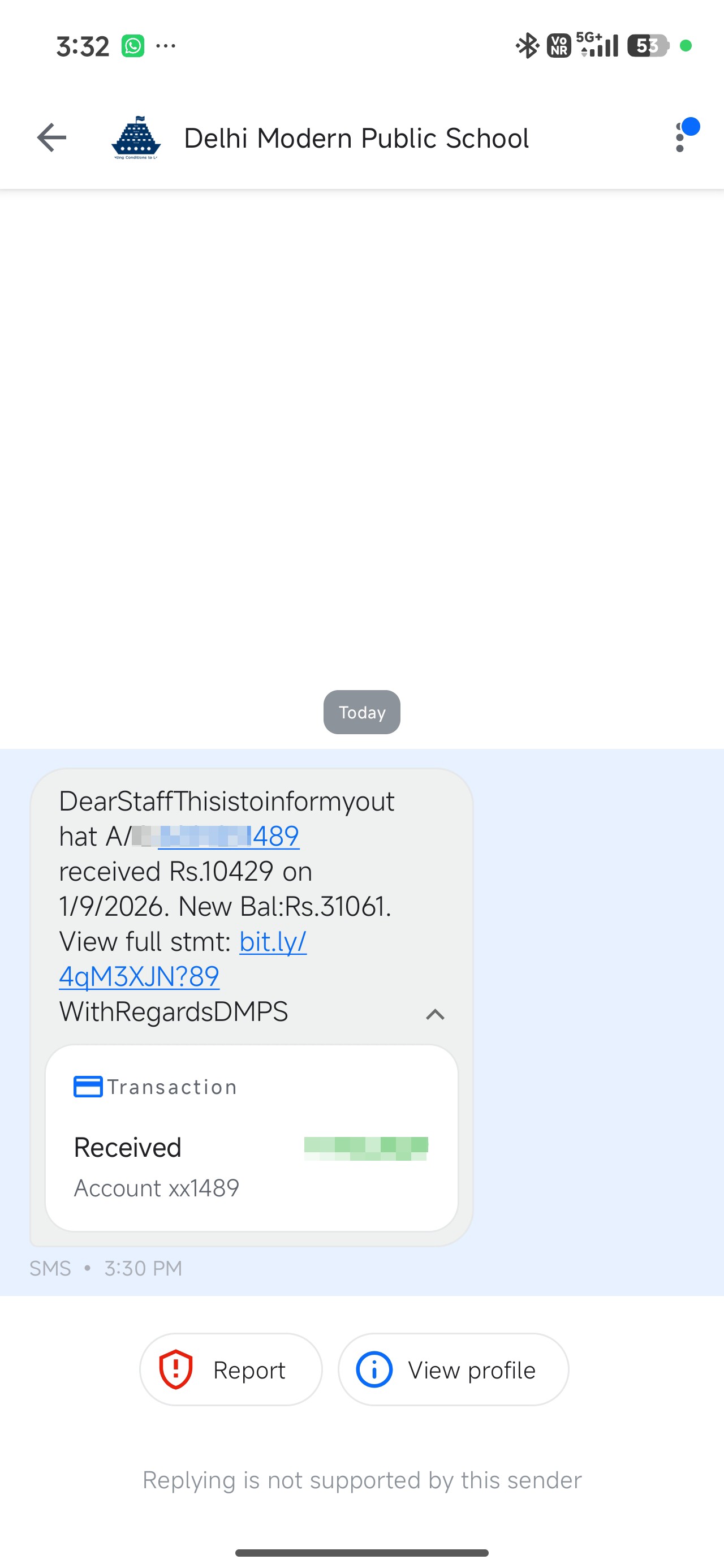 money credit scam
