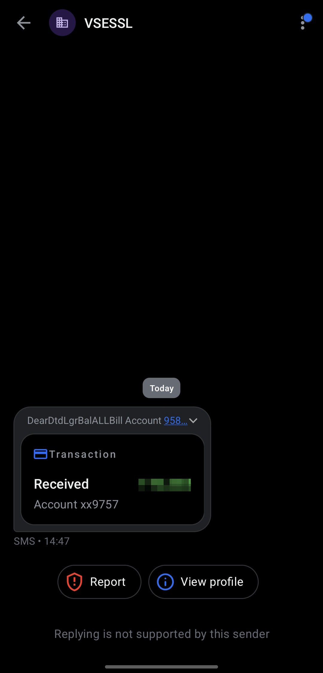 Amount Credited 