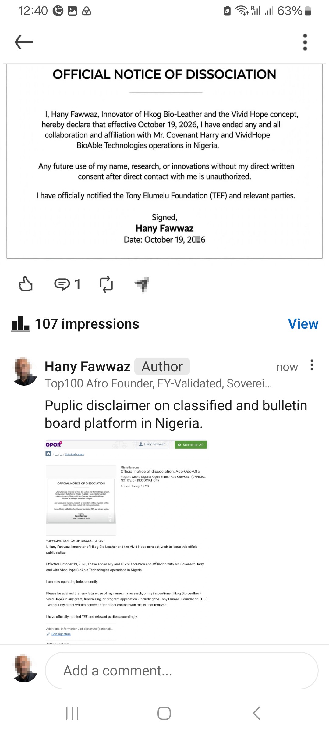 Impersonator - OPOR - Don't Answer - Scam - image 3