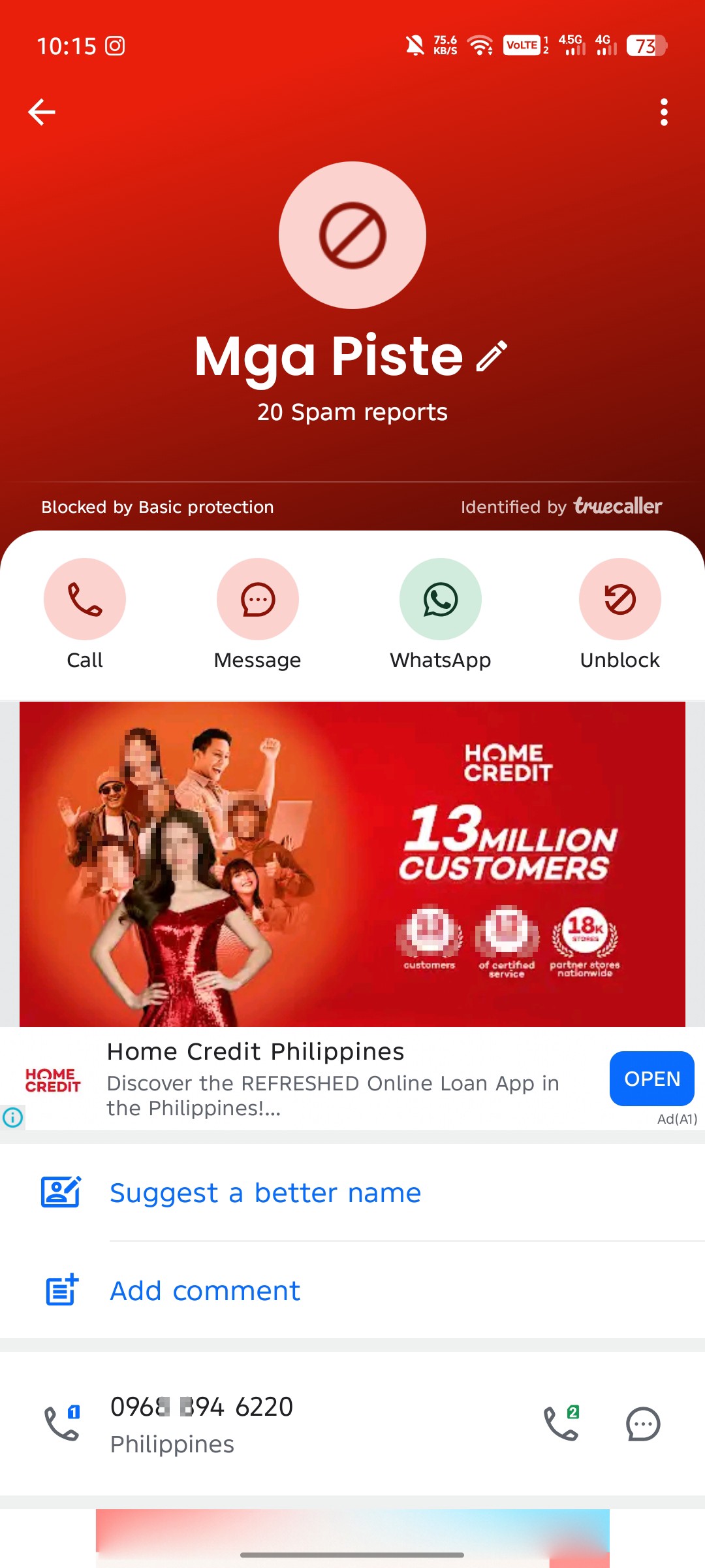 scammer harassment 