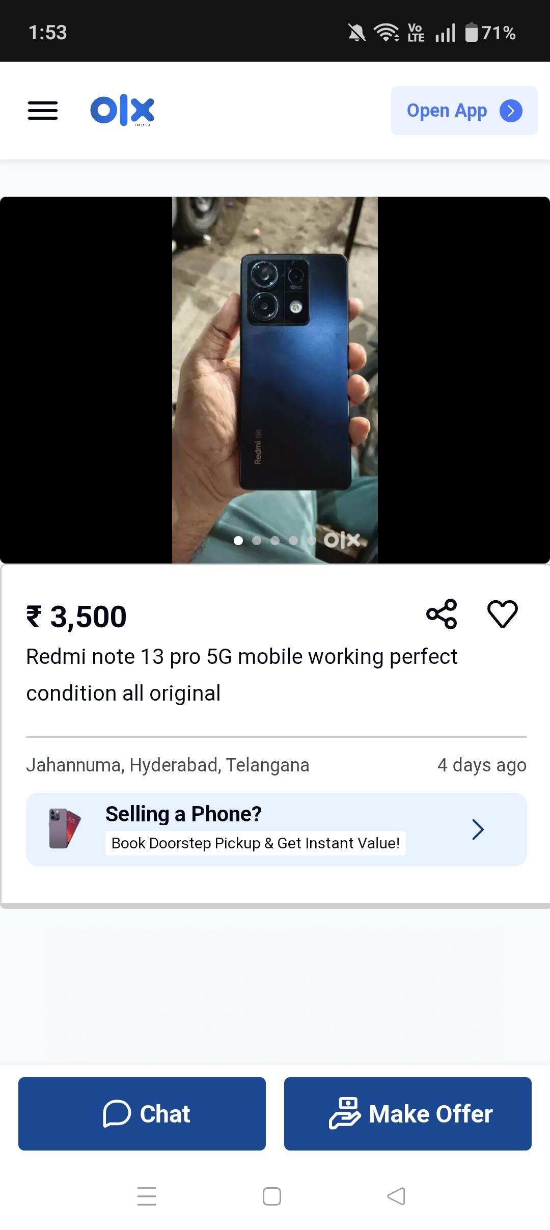 olx ad ID 1841705528 don't get fooled by seeing low price 