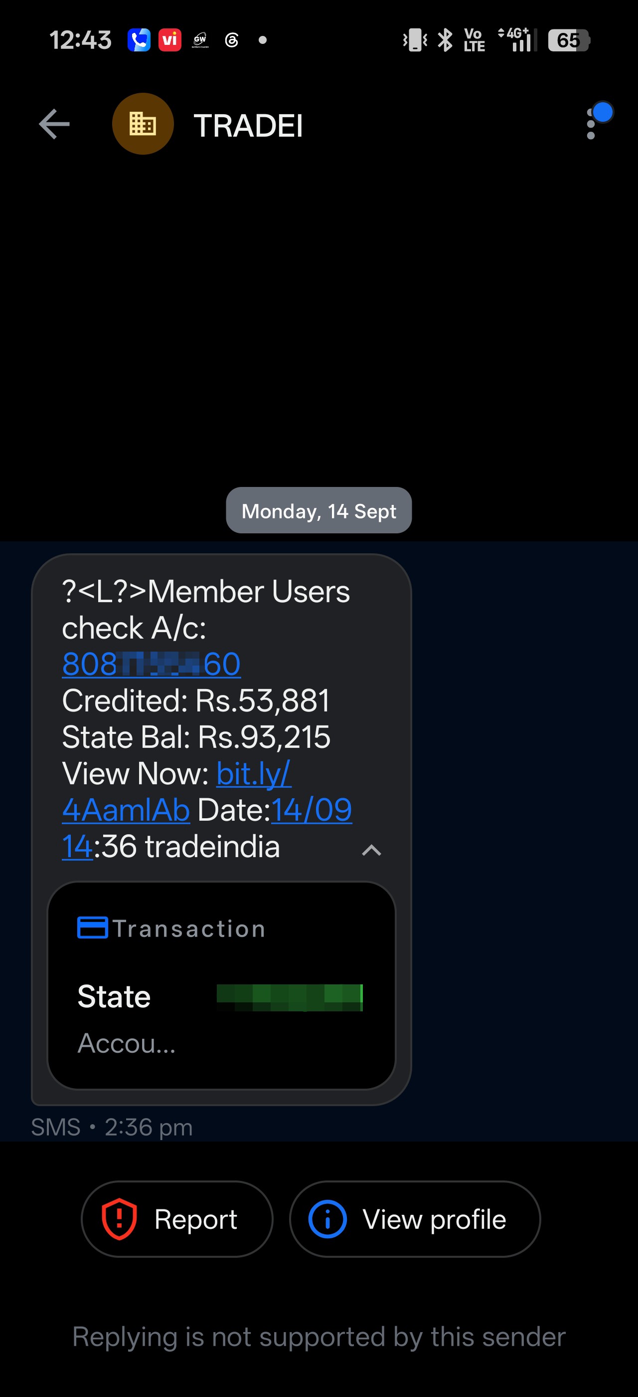 A scammer calls me.