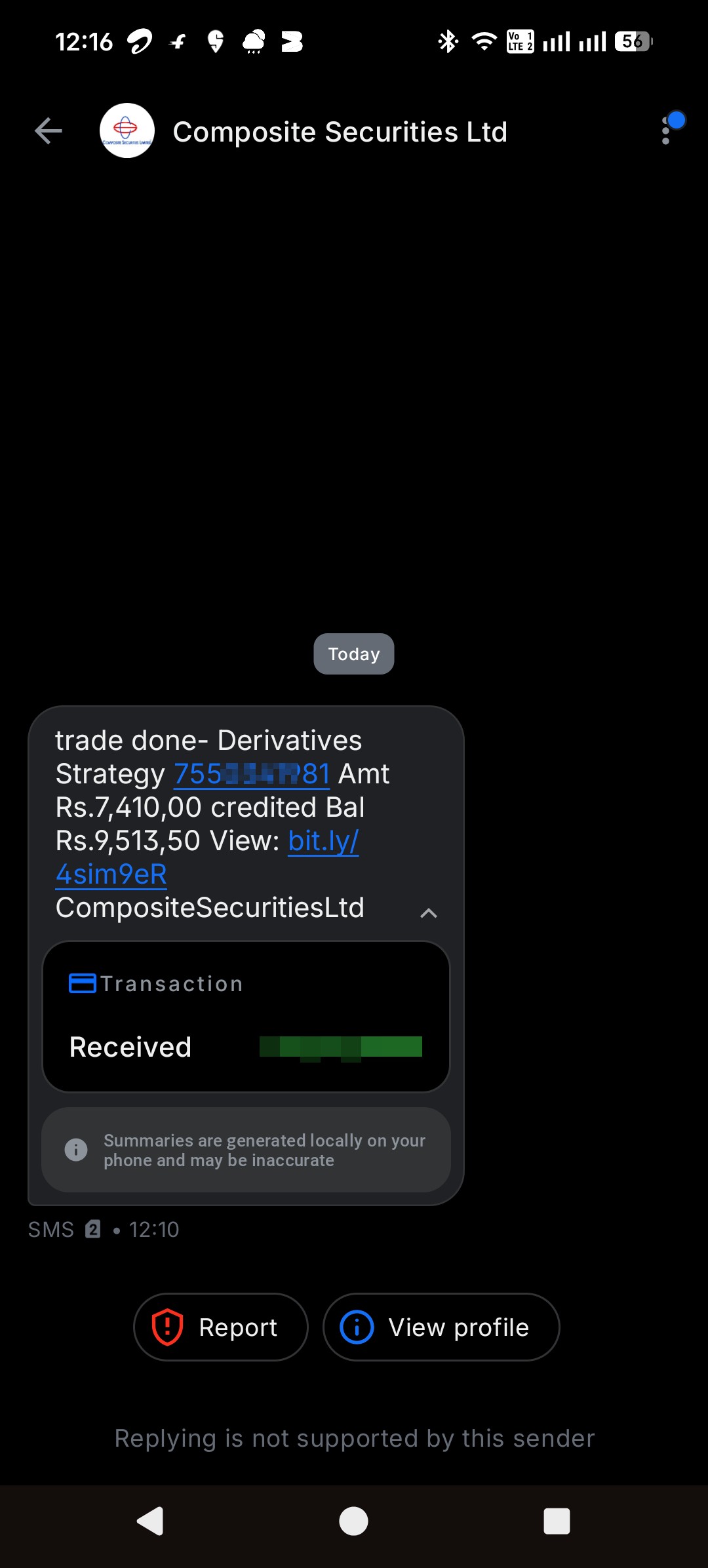 Received Message 