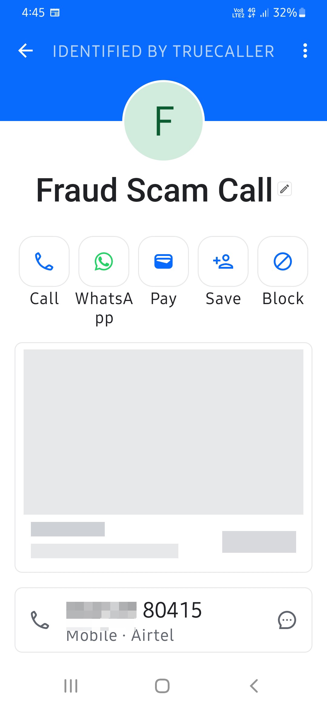 Fraud Call  for SIM blocking 
