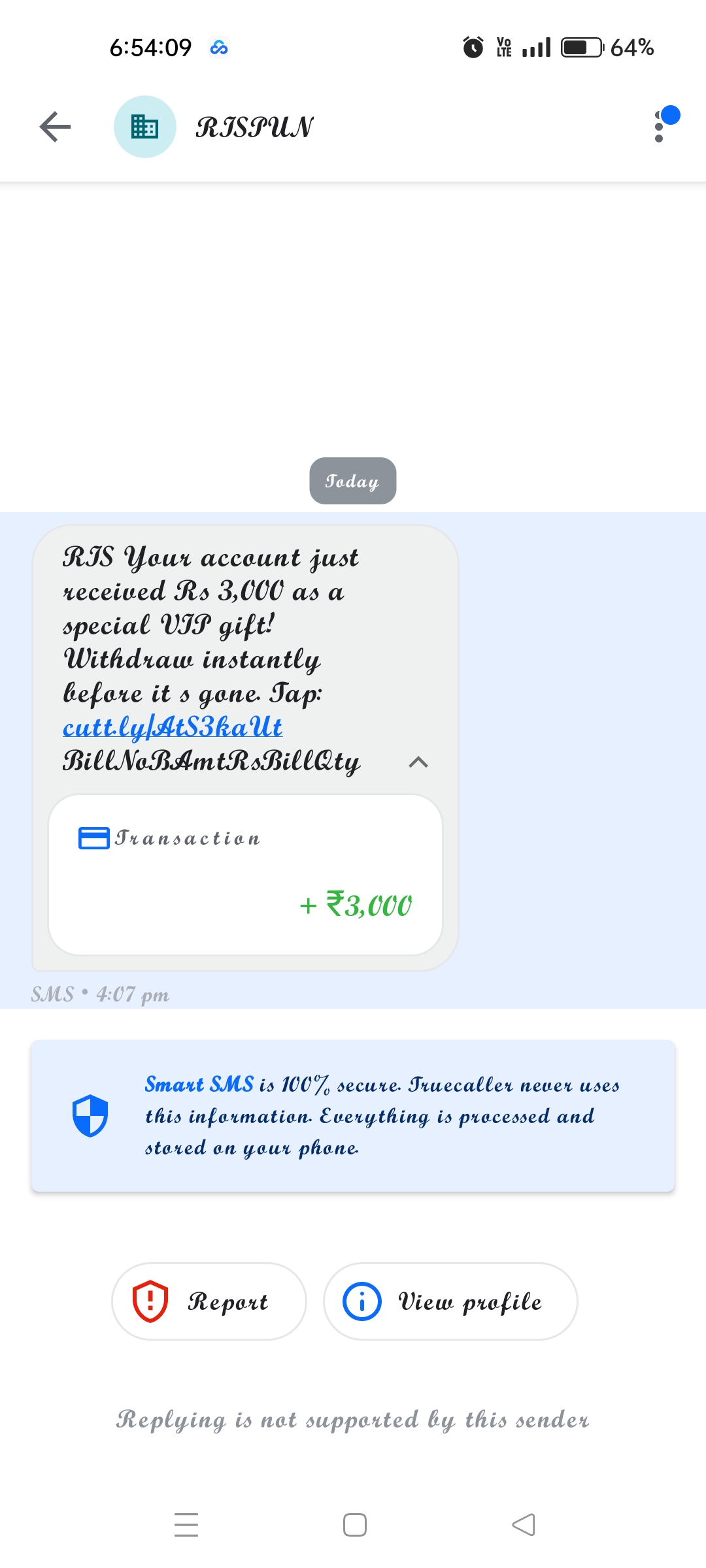 is massege scam no tap you link 