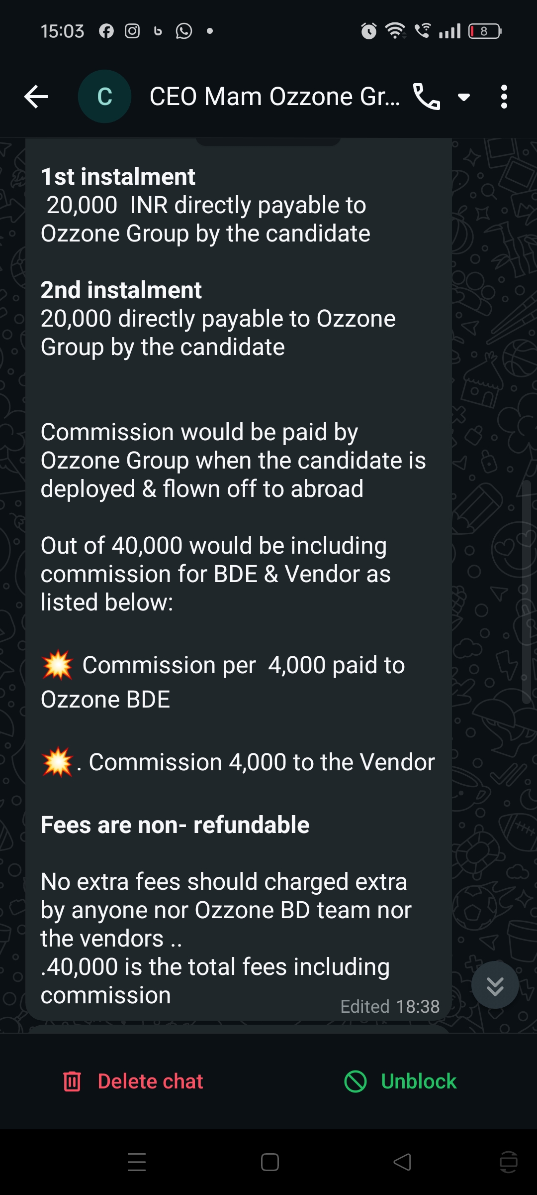 unprofessional lady provide u a job and will not pay your salary  - image 2