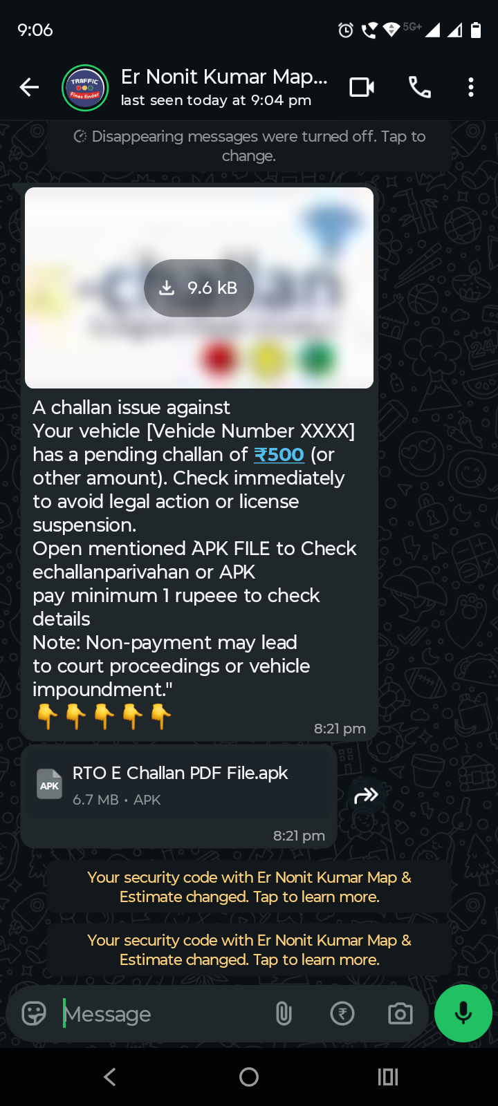 traffic challan scam