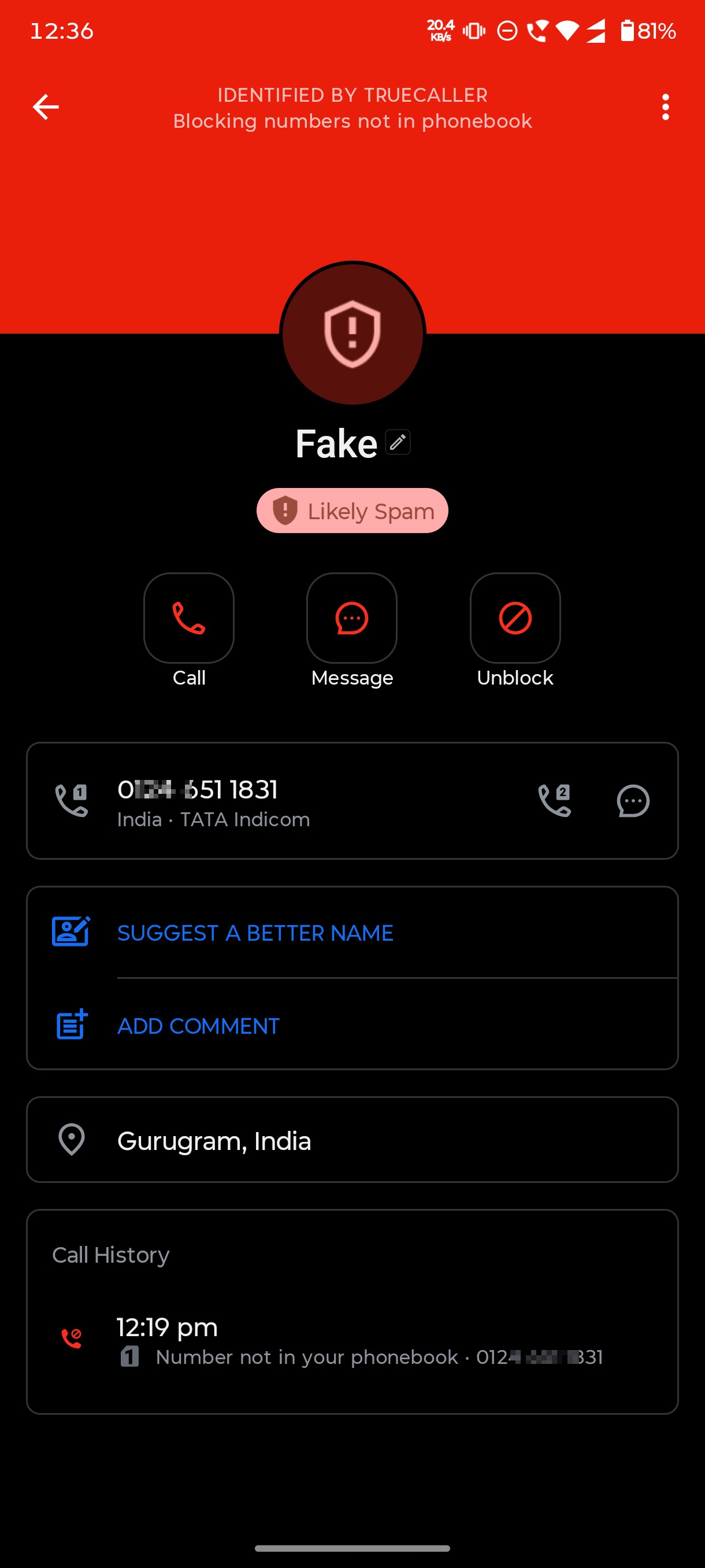 Loan scam