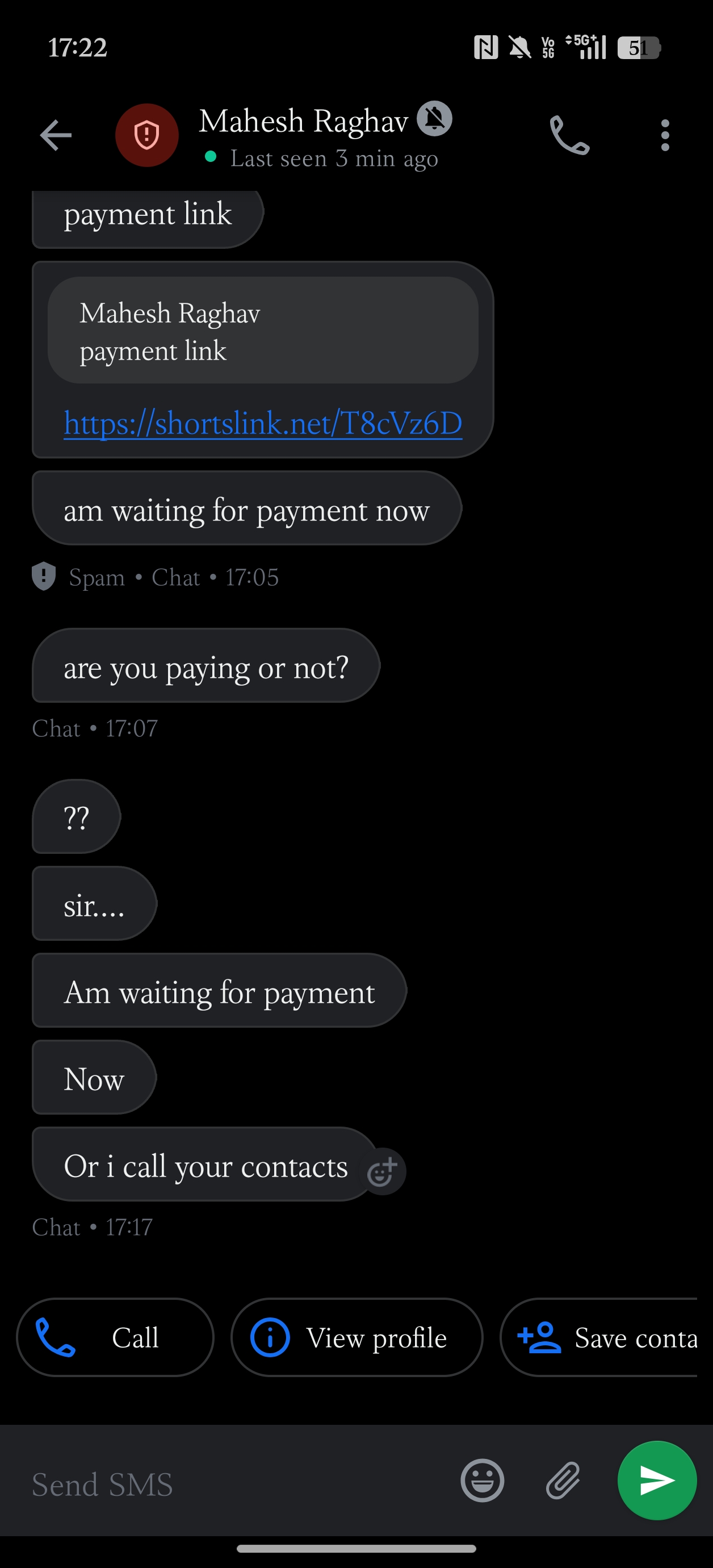 Harrassment and extortion.  - image 2