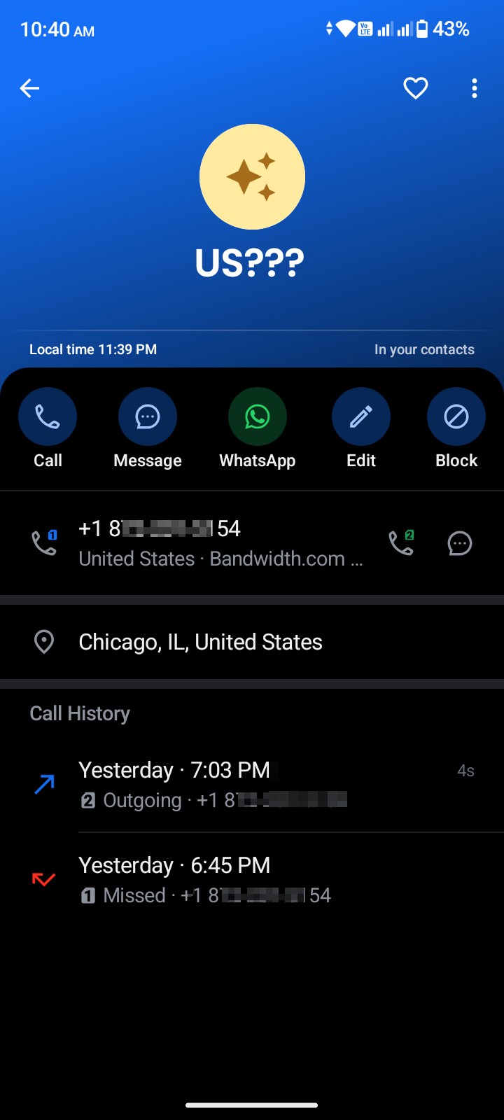 Everyone be careful. Do not answer these calls.