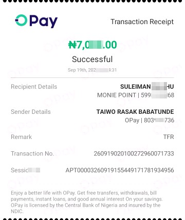 SCAMMED ME FOR DELIVERY PAYMENT 