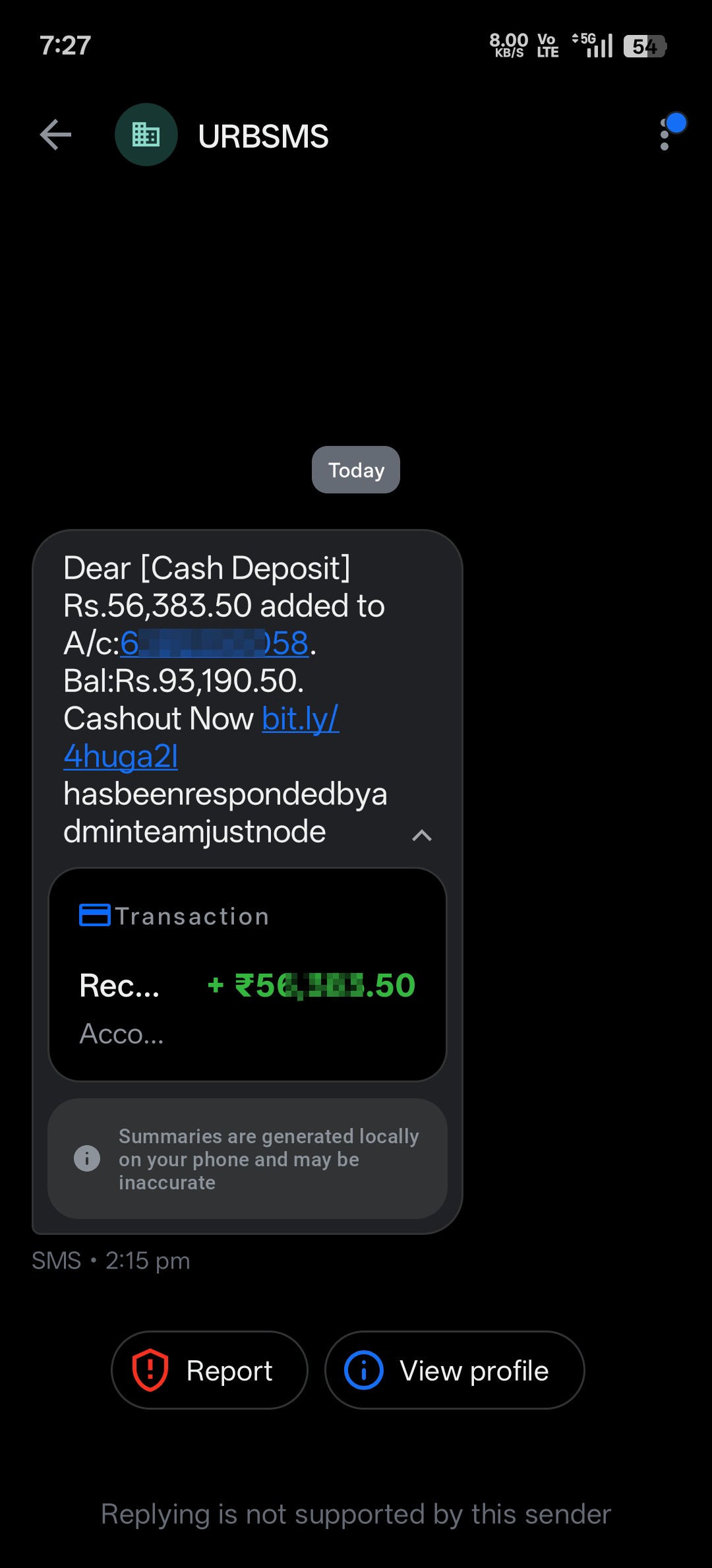 Scam Msg